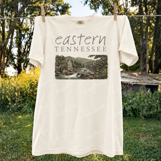 Eastern Tennessee Mountain Unisex Shirt in Small to 3X | Comfort Colors T-Shirt or Gildan Sweatshirt | Smoky Mountain Tennessee Graphic Tee
