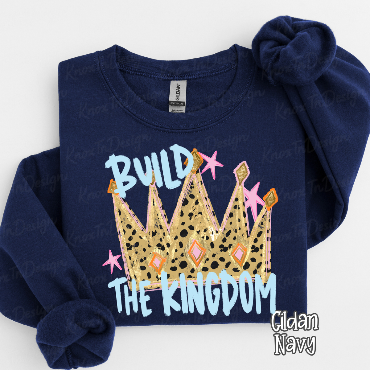 Build the Kingdom T-Shirt or Sweatshirt | Christian Comfort Colors Tee | Faith Based Graphic Shirt