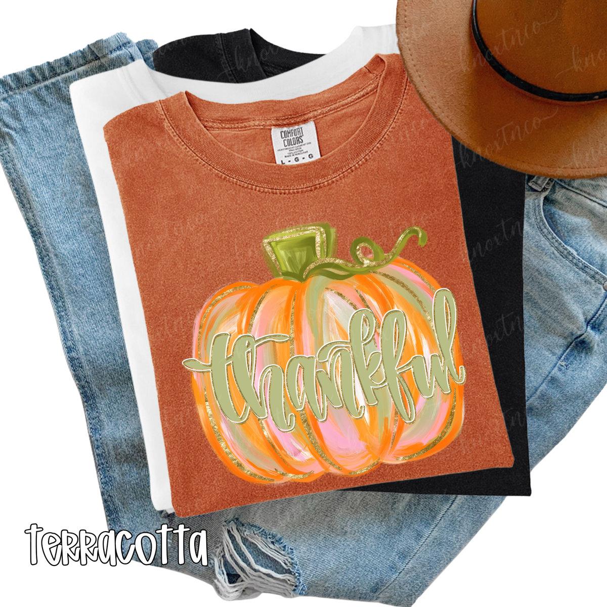 Fall Thanksgiving Pumpkin T-Shirt or Sweatshirt Small to 3X