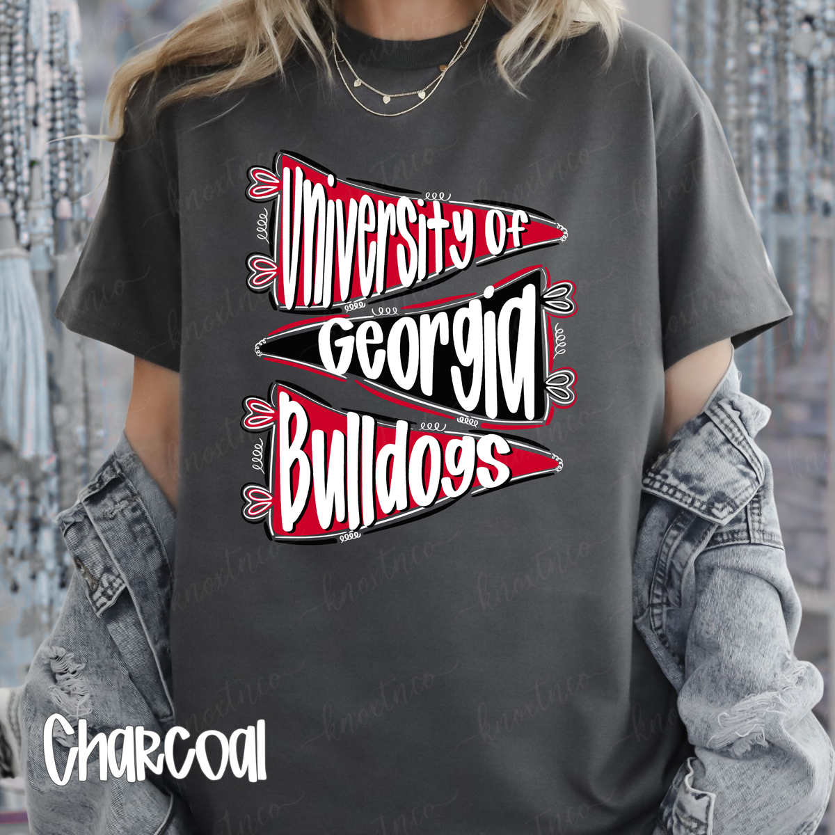 Georgia Bulldogs T-Shirt or Sweatshirt | Red Black Dawgs Game Day Shirt | Georgia Football Fan Tee