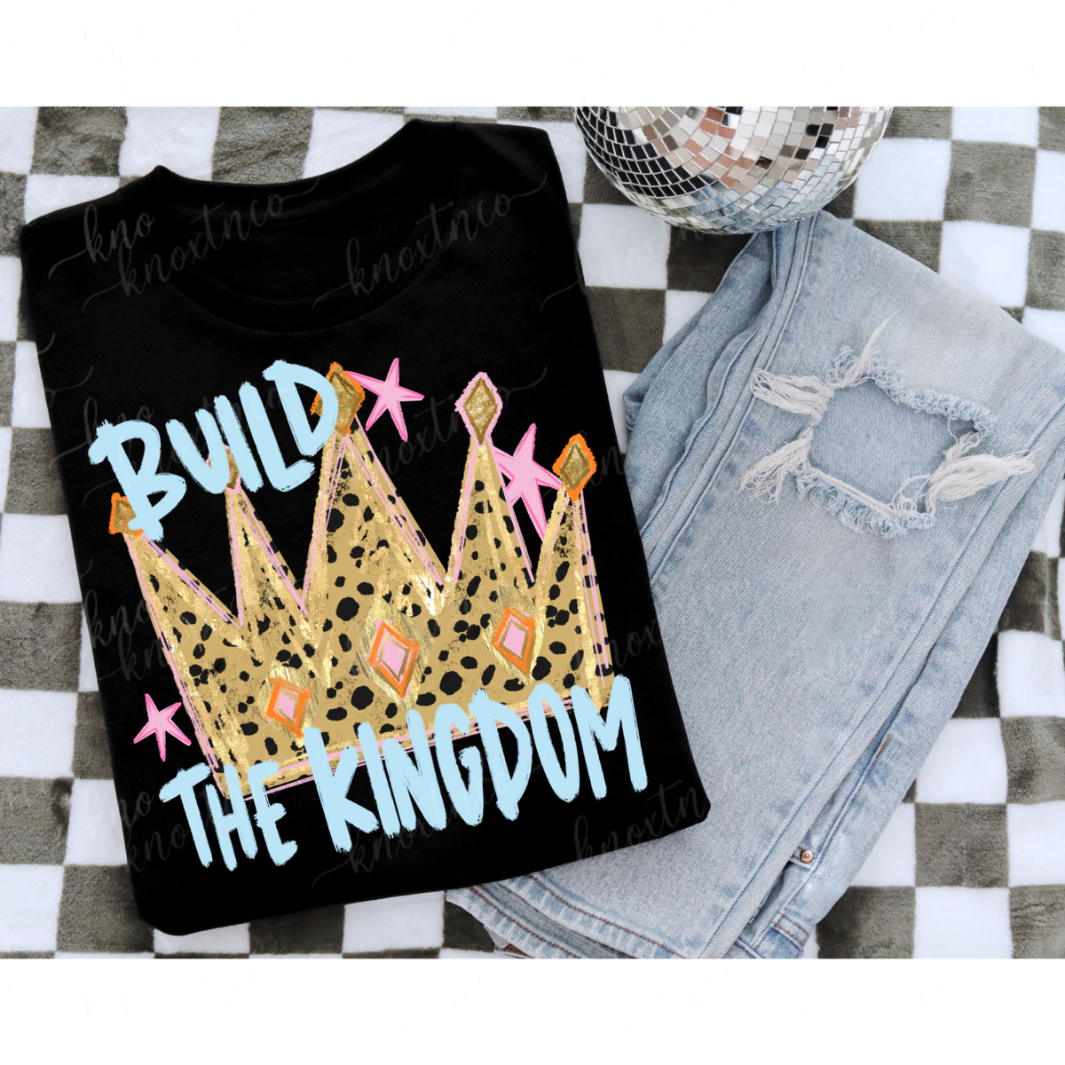 Build the Kingdom T-Shirt or Sweatshirt | Christian Comfort Colors Tee | Faith Based Graphic Shirt