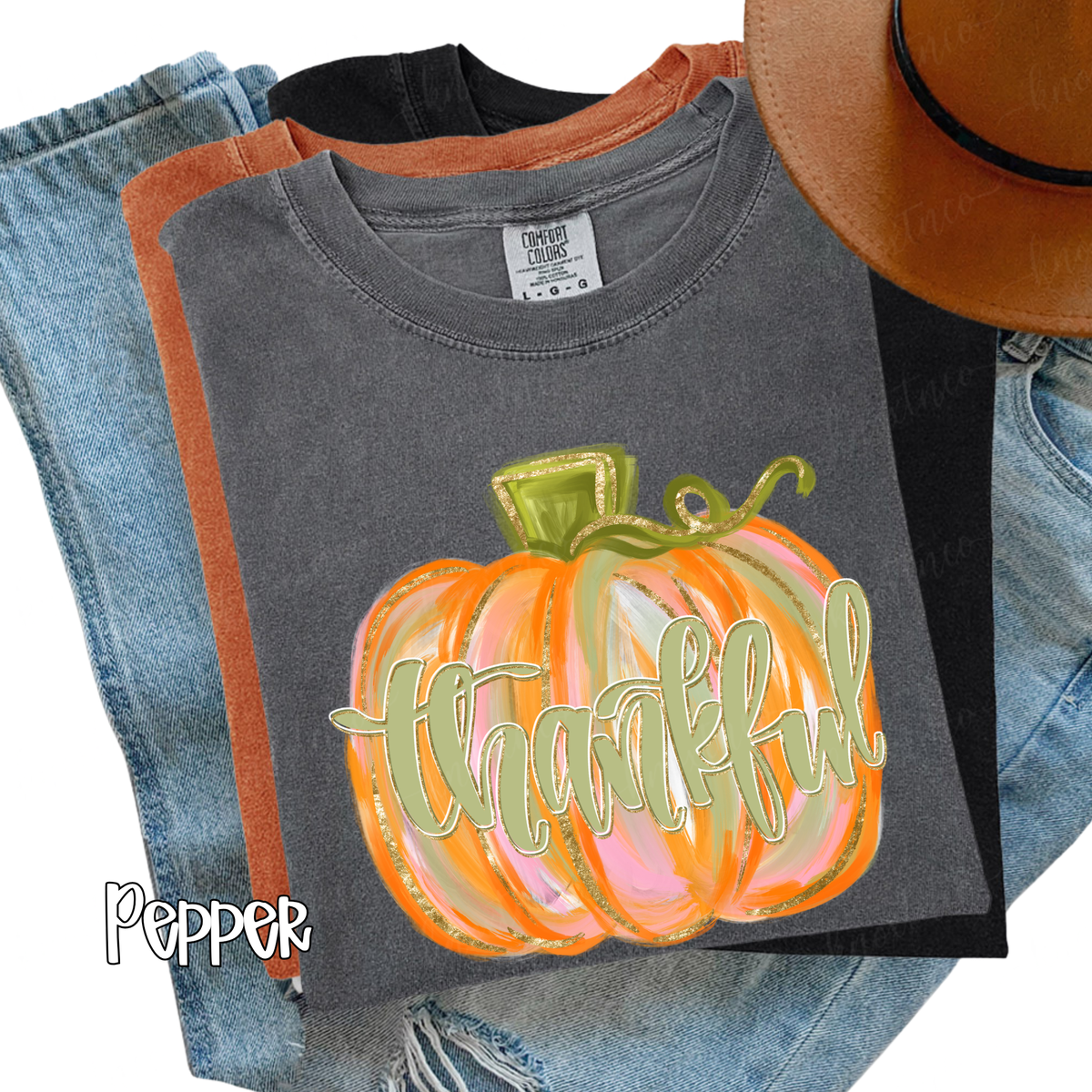Fall Thanksgiving Pumpkin T-Shirt or Sweatshirt Small to 3X