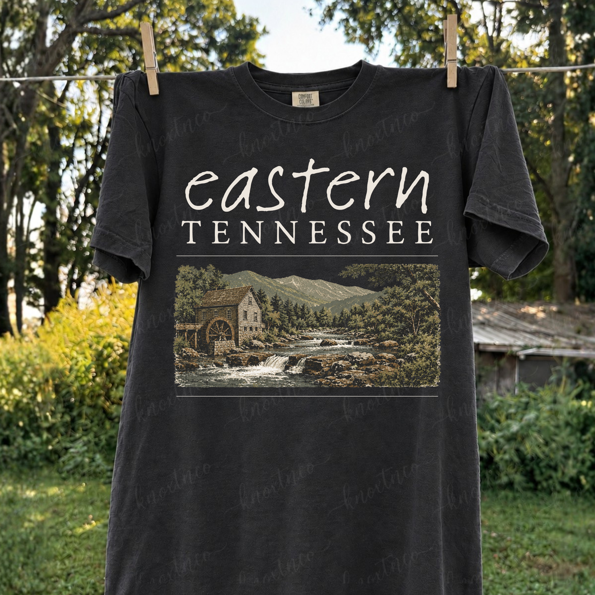 Eastern Tennessee Mountain Unisex Shirt in Small to 3X | Comfort Colors T-Shirt or Gildan Sweatshirt | Smoky Mountain Tennessee Graphic Tee