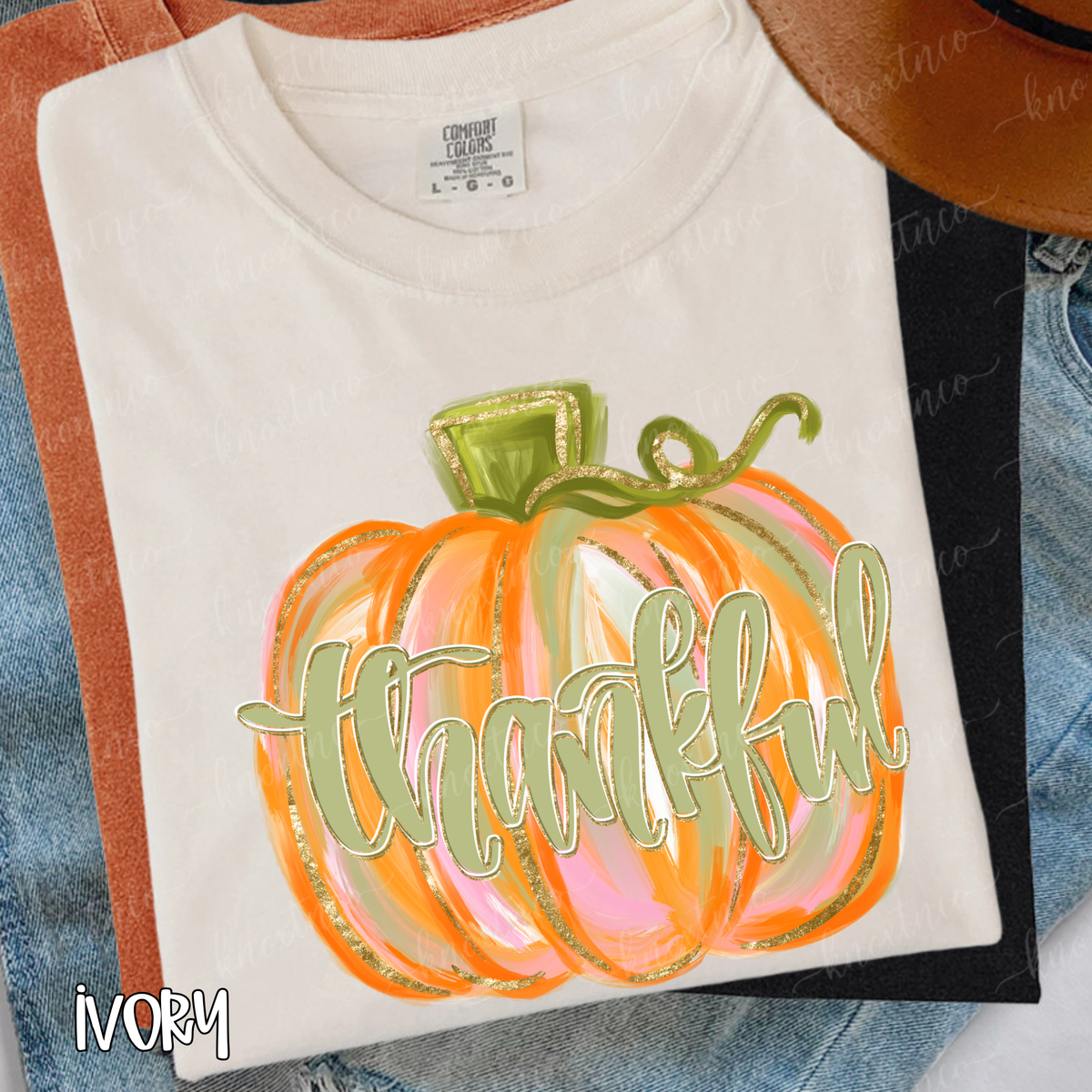 Fall Thanksgiving Pumpkin T-Shirt or Sweatshirt Small to 3X