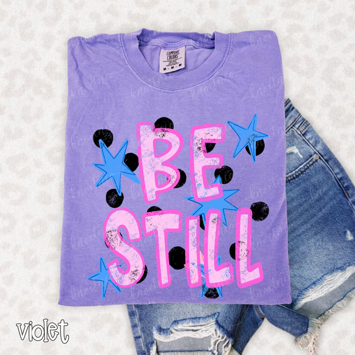 Be Still Shirt or Sweatshirt | Comfort Colors Christian T-Shirt | Faith Based Graphic Tee | Christian Sweatshirt