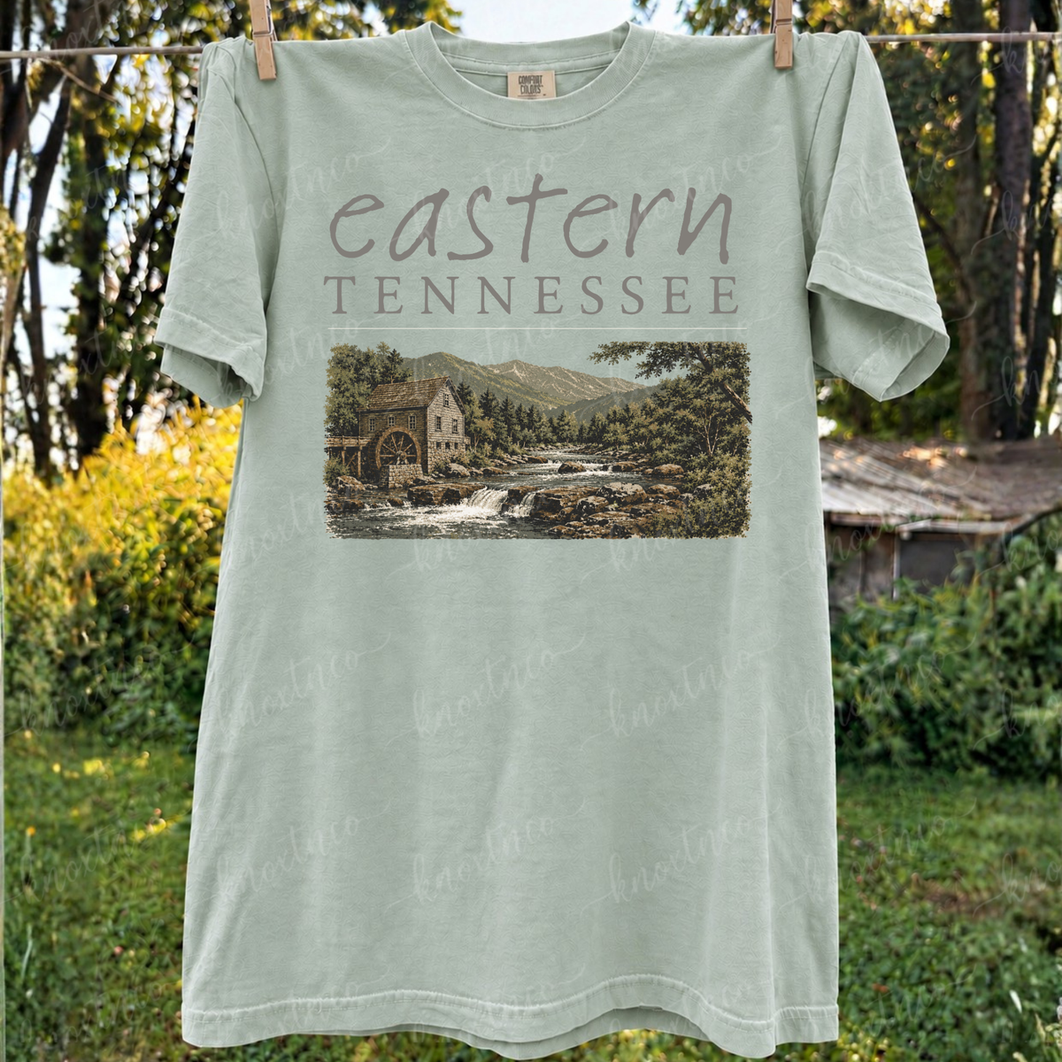 Eastern Tennessee Mountain Unisex Shirt in Small to 3X | Comfort Colors T-Shirt or Gildan Sweatshirt | Smoky Mountain Tennessee Graphic Tee