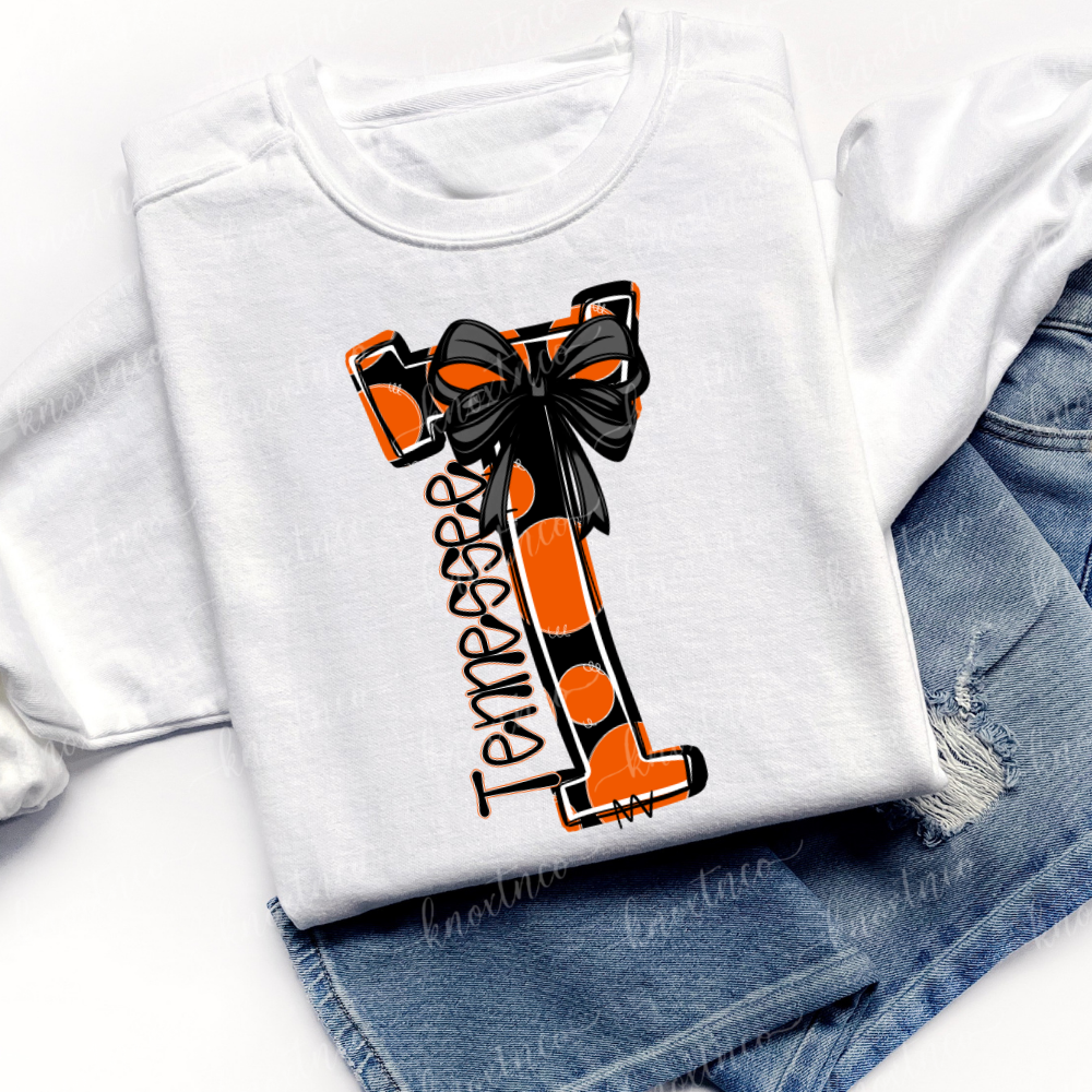 Doodle Tennessee T-Shirt or Sweatshirt | Orange & Black Tennessee Game Day Shirt | Vols Football Tee | Tennessee Fan Gift