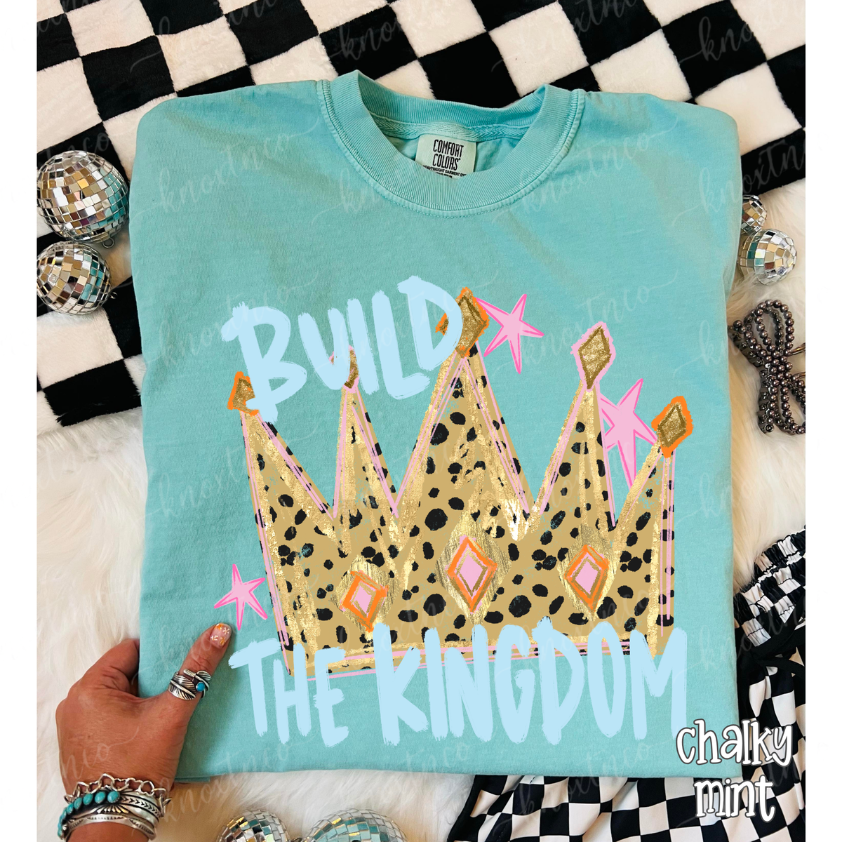 Build the Kingdom T-Shirt or Sweatshirt | Christian Comfort Colors Tee | Faith Based Graphic Shirt