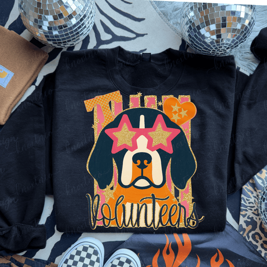 Tennessee Volunteers Smokey Mascot T-Shirt or Sweatshirt | Go Big Orange Vols Fan Graphic Tee