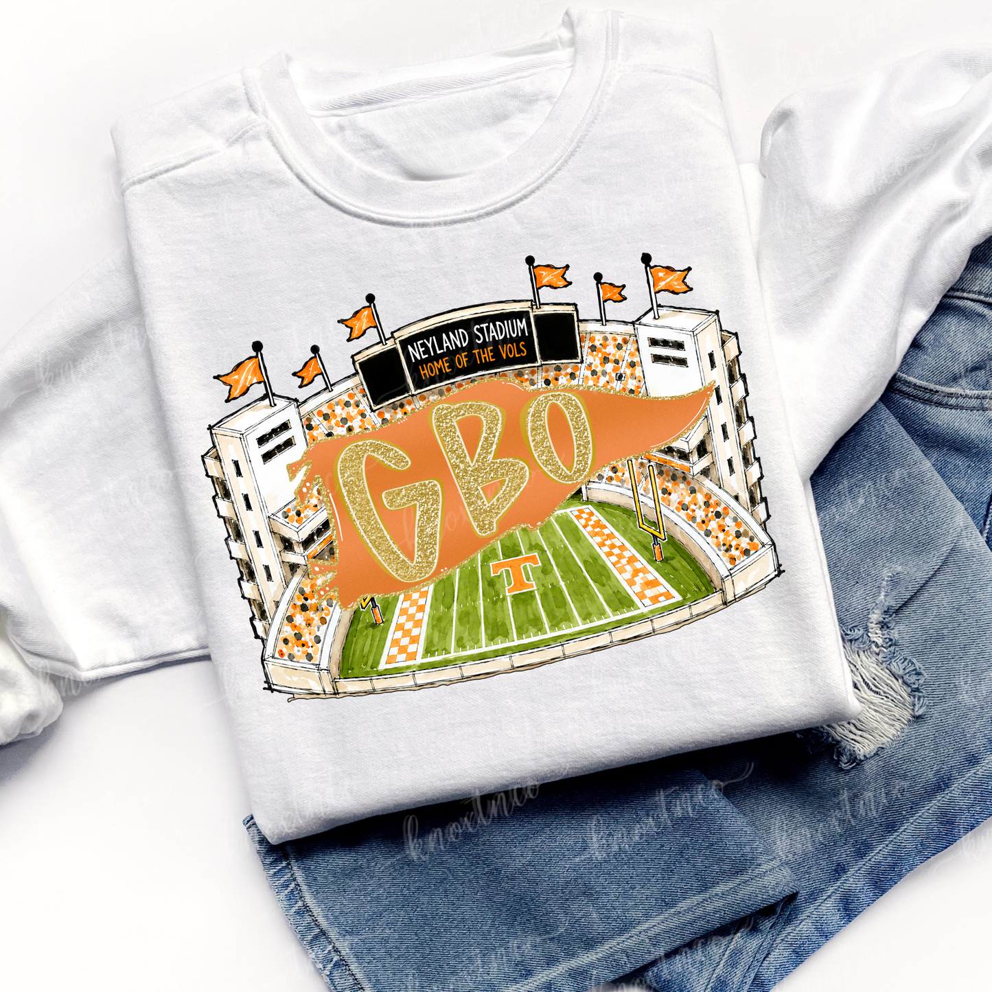 Tennessee Volunteers Neyland Stadium Go Big Orange Tshirt or Sweatshirt