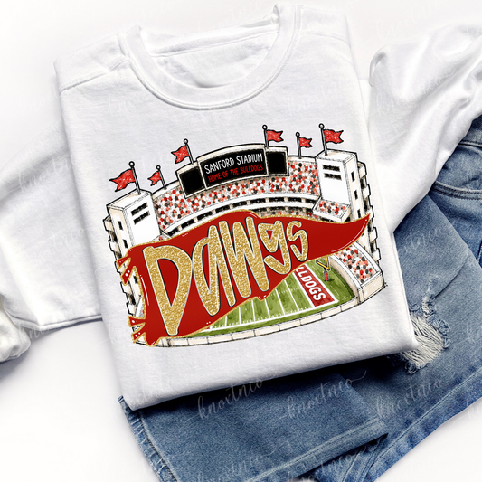 Georgia Bulldogs Sanford Stadium Dawgs Tshirt or Sweatshirt