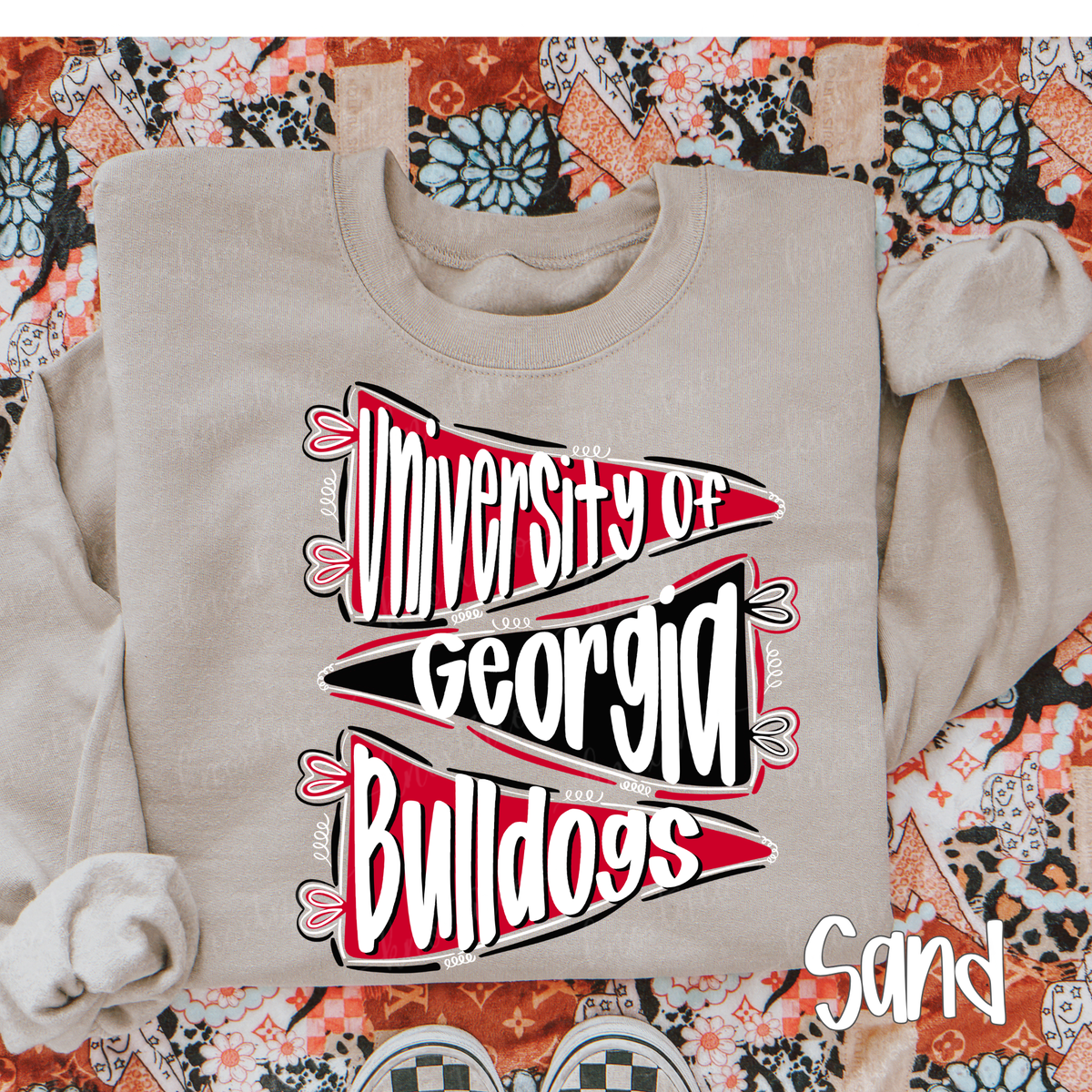 Georgia Bulldogs T-Shirt or Sweatshirt | Red Black Dawgs Game Day Shirt | Georgia Football Fan Tee