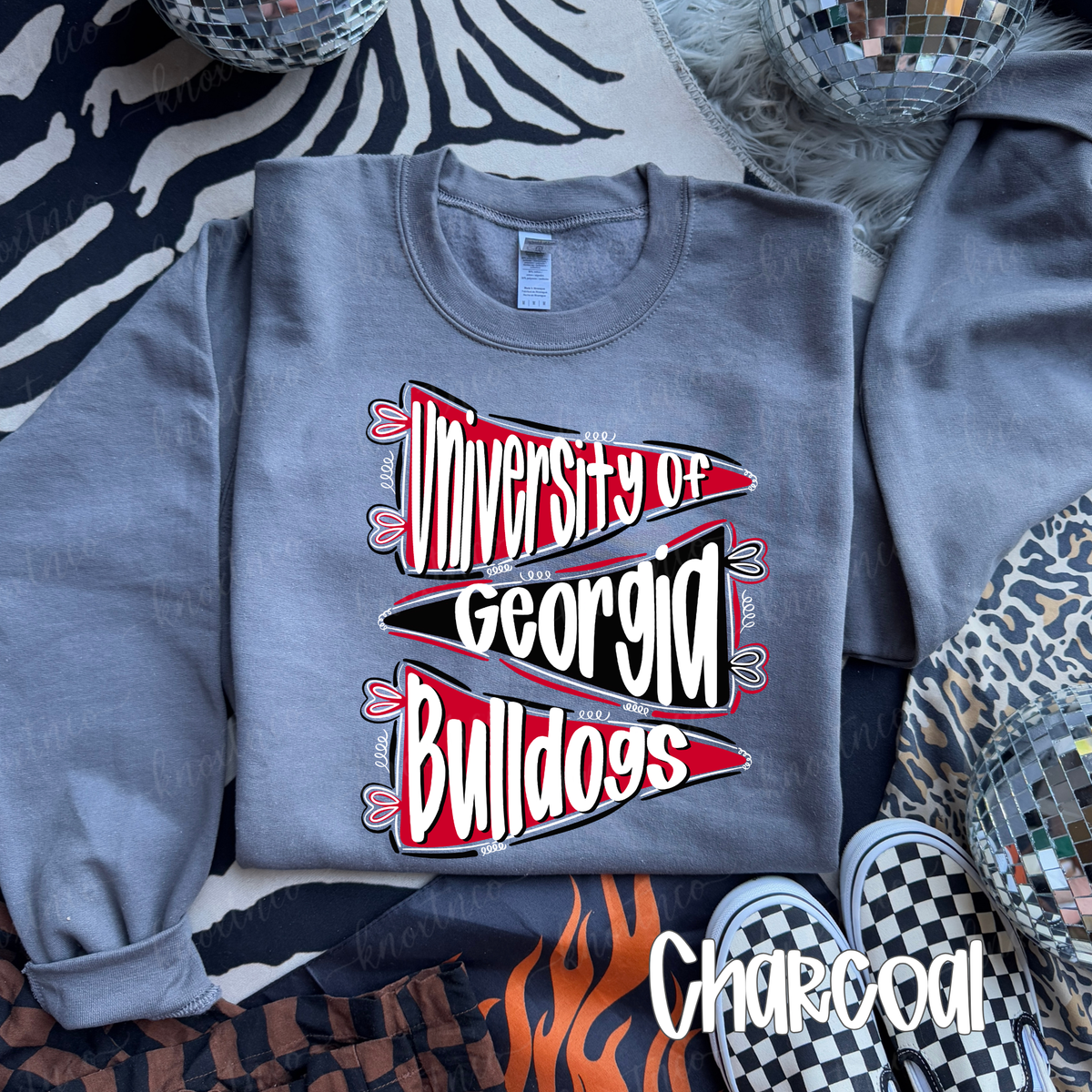 Georgia Bulldogs T-Shirt or Sweatshirt | Red Black Dawgs Game Day Shirt | Georgia Football Fan Tee