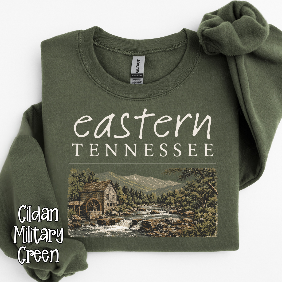 Eastern Tennessee Mountain Unisex Shirt in Small to 3X | Comfort Colors T-Shirt or Gildan Sweatshirt | Smoky Mountain Tennessee Graphic Tee