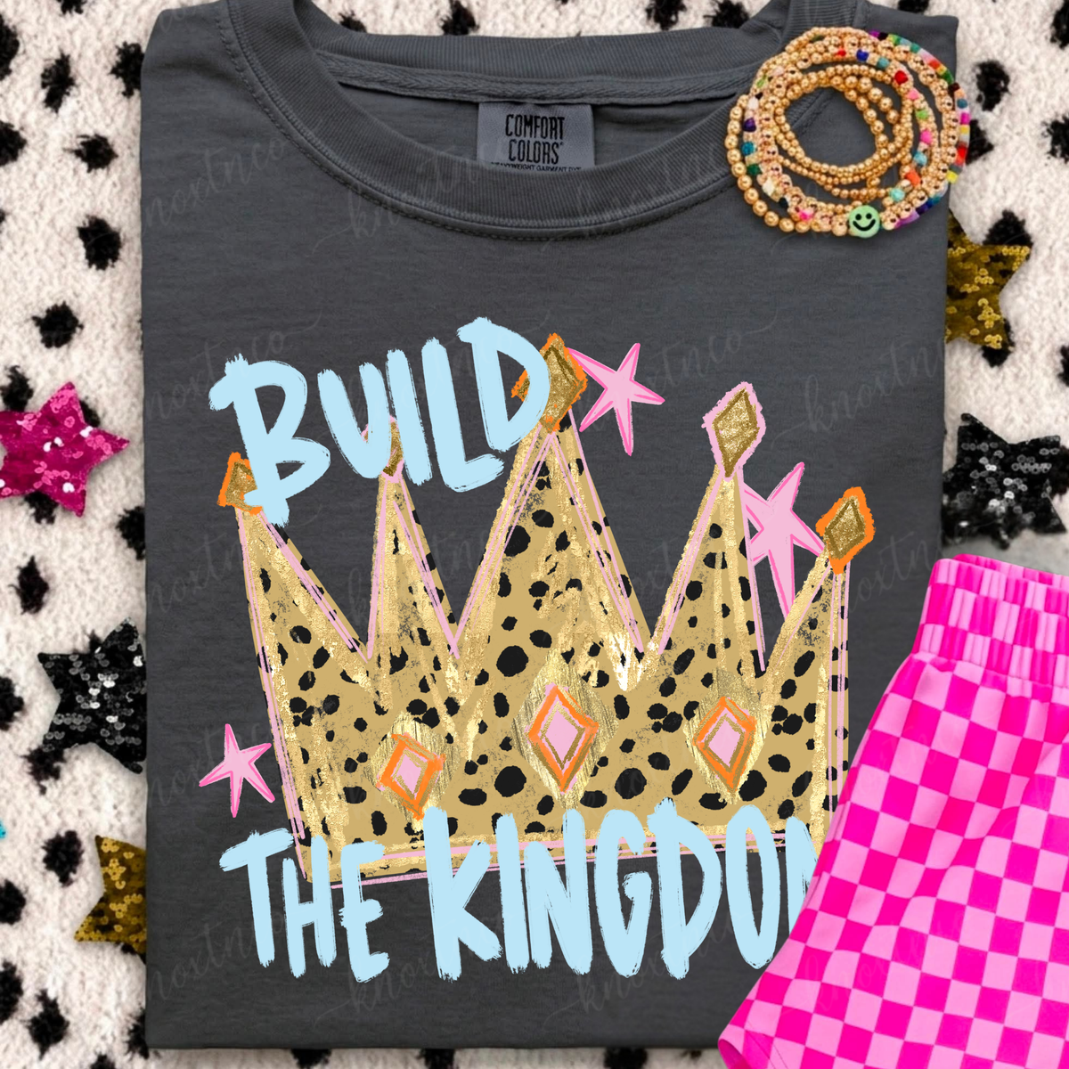 Build the Kingdom T-Shirt or Sweatshirt | Christian Comfort Colors Tee | Faith Based Graphic Shirt