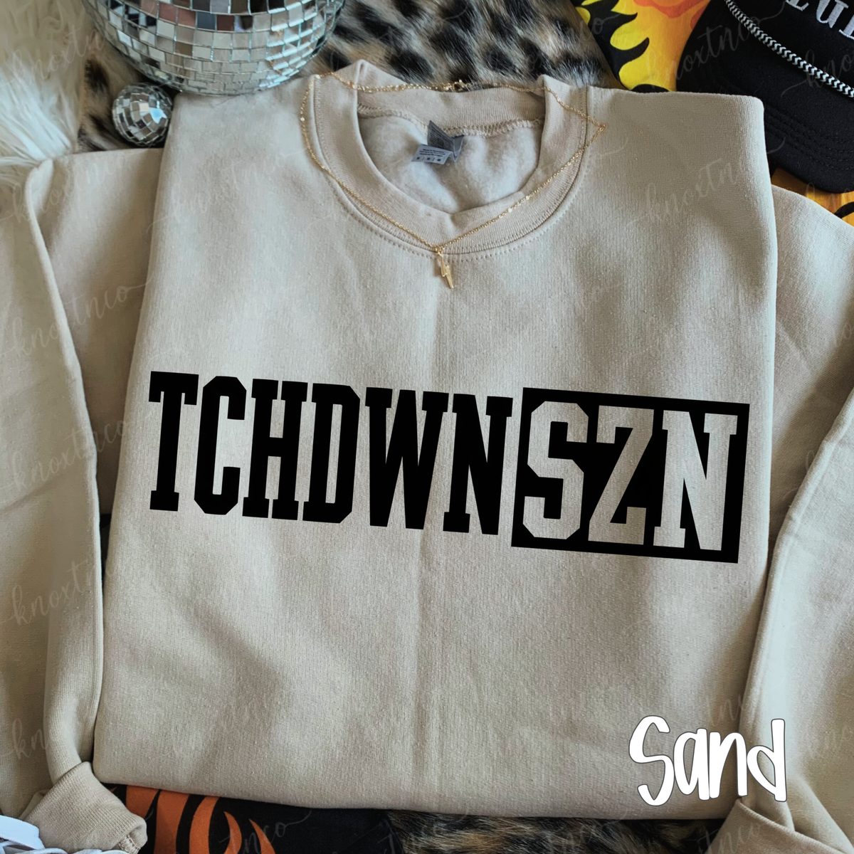 Touchdown Season T-Shirt or Sweatshirt | TCHDWN SZN Football Game Day Shirt