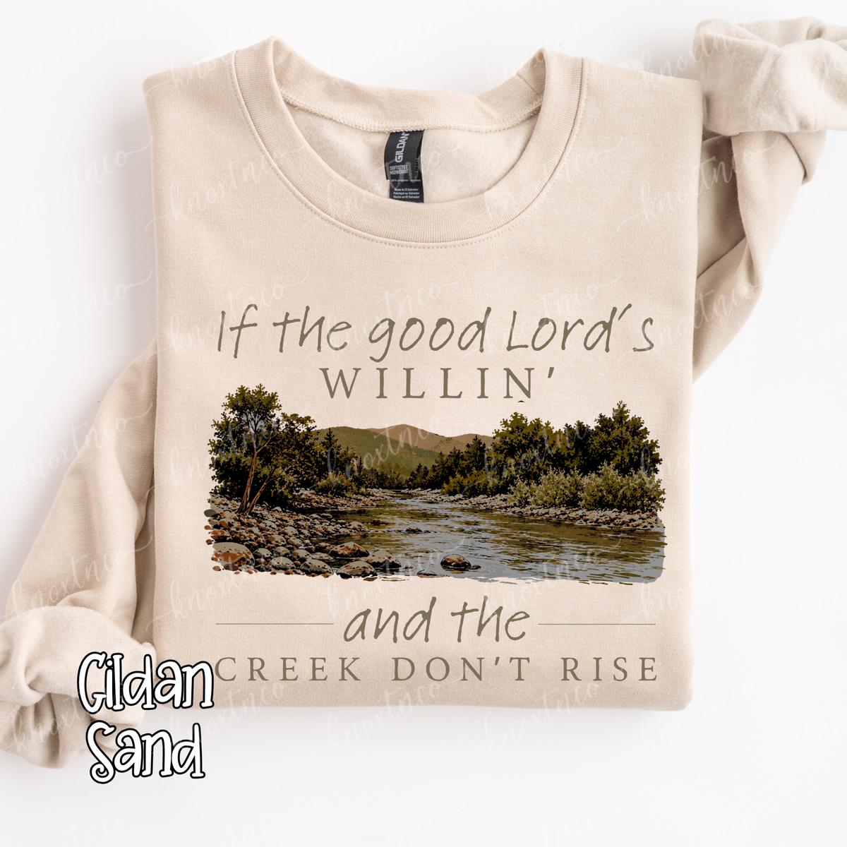 If the Good Lord’s Willin’ and the Creek Don’t Rise Shirt or Sweatshirt Unisex Small to 3X | Christian Faith Comfort Colors Tee | Southern Christian Apparel