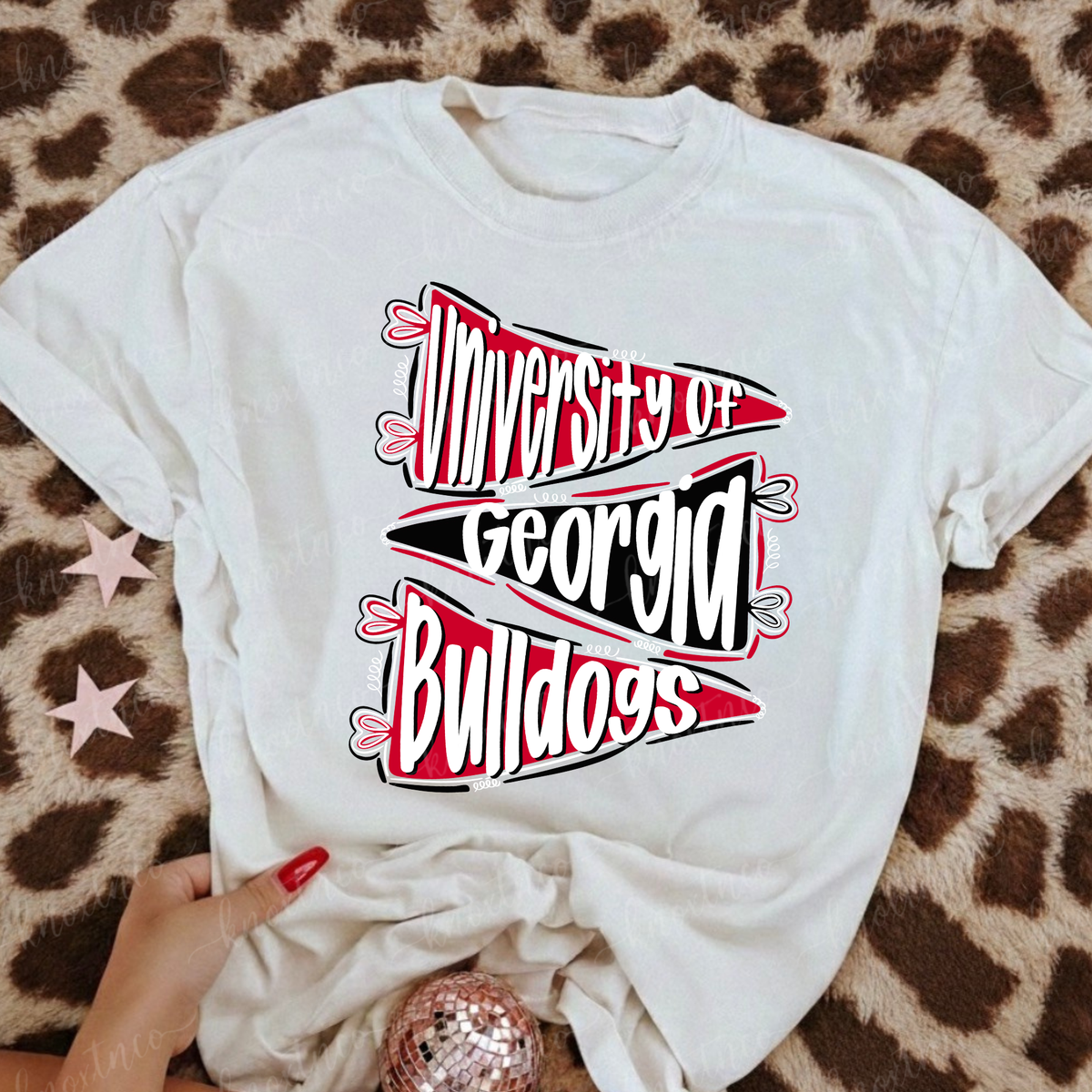 Georgia Bulldogs T-Shirt or Sweatshirt | Red Black Dawgs Game Day Shirt | Georgia Football Fan Tee
