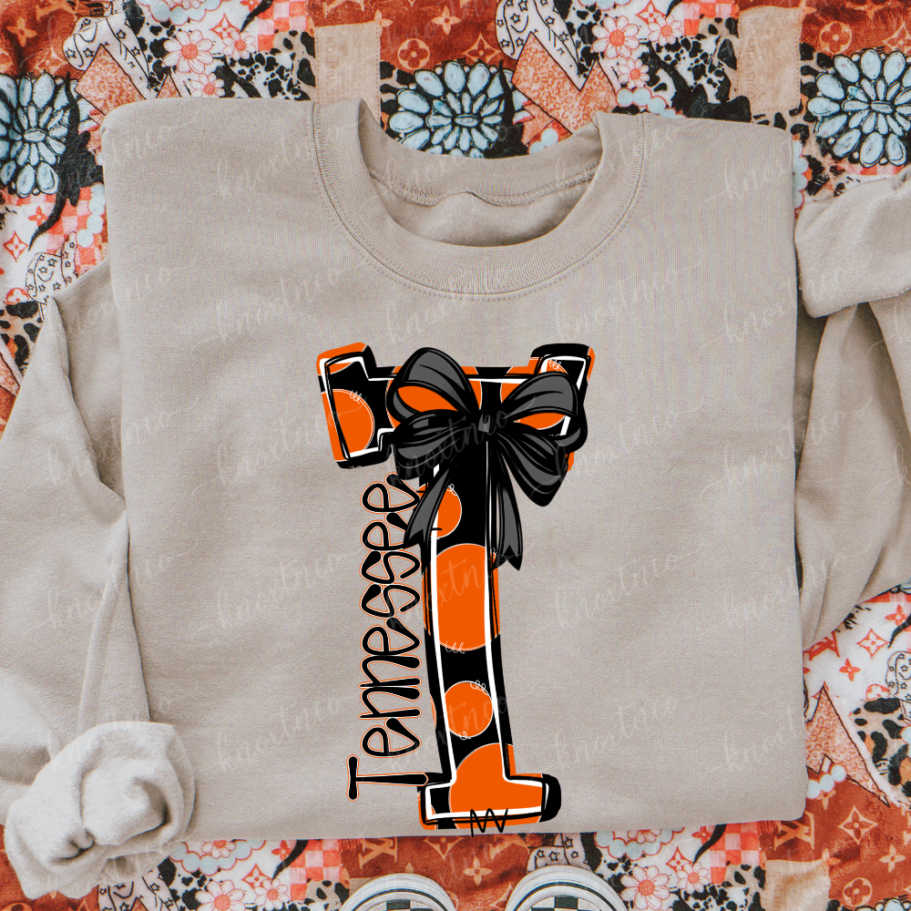 Doodle Tennessee T-Shirt or Sweatshirt | Orange & Black Tennessee Game Day Shirt | Vols Football Tee | Tennessee Fan Gift