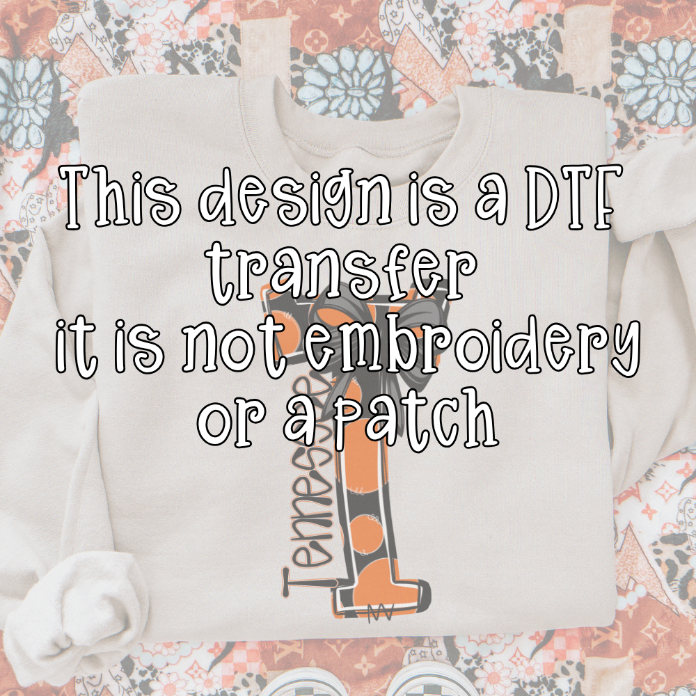 Doodle Tennessee T-Shirt or Sweatshirt | Orange & Black Tennessee Game Day Shirt | Vols Football Tee | Tennessee Fan Gift