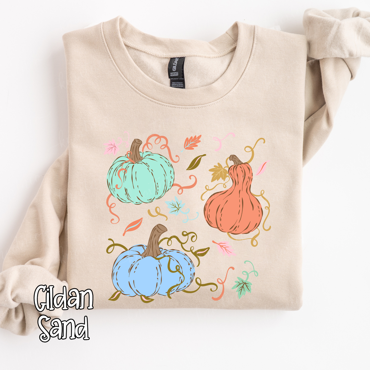Pretty Pumpkin T-Shirt or Sweatshirt | Colorful Fall Pumpkin Shirt | Comfort Colors Tee