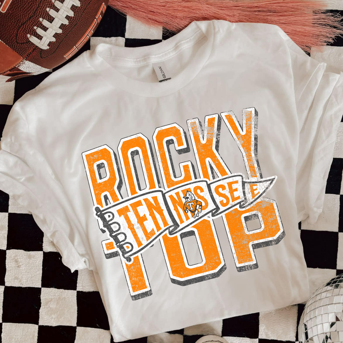 Vintage Distressed Tennessee Rocky Top Smokey Gildan T-Shirt & Sweatshirt Small to 3X Unisex