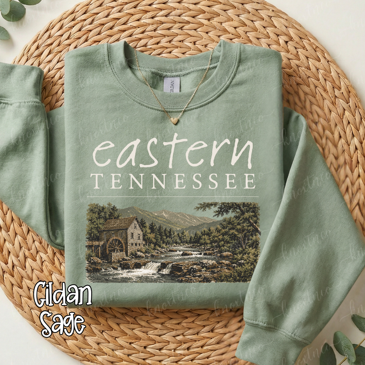 Eastern Tennessee Mountain Unisex Shirt in Small to 3X | Comfort Colors T-Shirt or Gildan Sweatshirt | Smoky Mountain Tennessee Graphic Tee