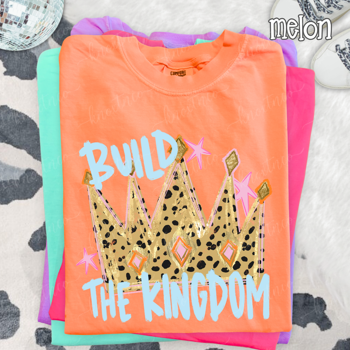 Build the Kingdom T-Shirt or Sweatshirt | Christian Comfort Colors Tee | Faith Based Graphic Shirt