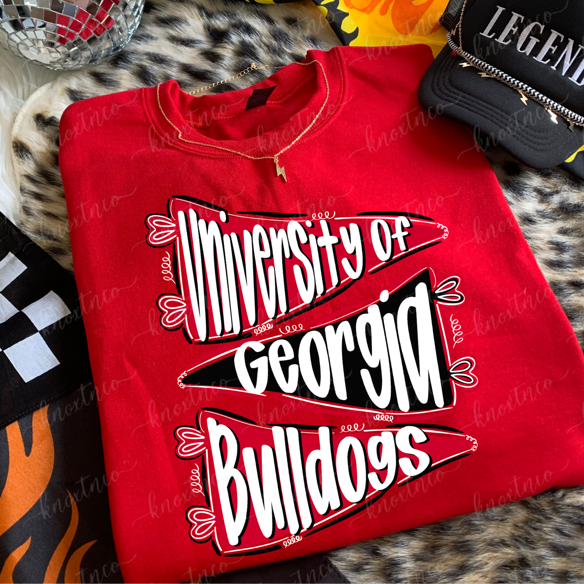 Georgia Bulldogs T-Shirt or Sweatshirt | Red Black Dawgs Game Day Shirt | Georgia Football Fan Tee