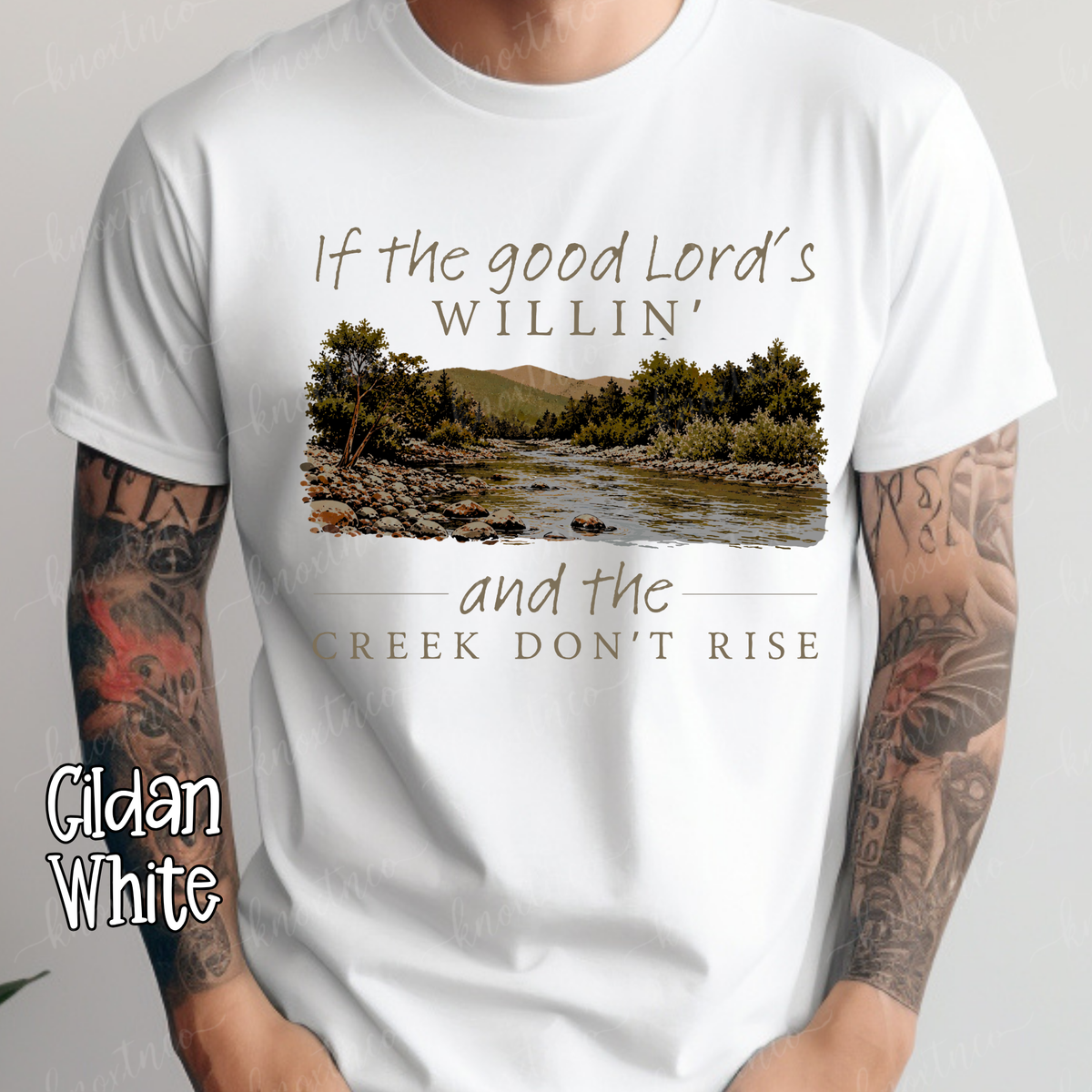 If the Good Lord’s Willin’ and the Creek Don’t Rise Shirt or Sweatshirt Unisex Small to 3X | Christian Faith Comfort Colors Tee | Southern Christian Apparel